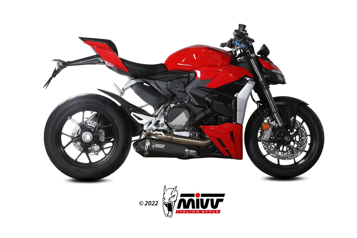 Escape Mivv DELTA RACE INOX NEGRO DUCATI STREETFIGHTER V2 2022 > 2024