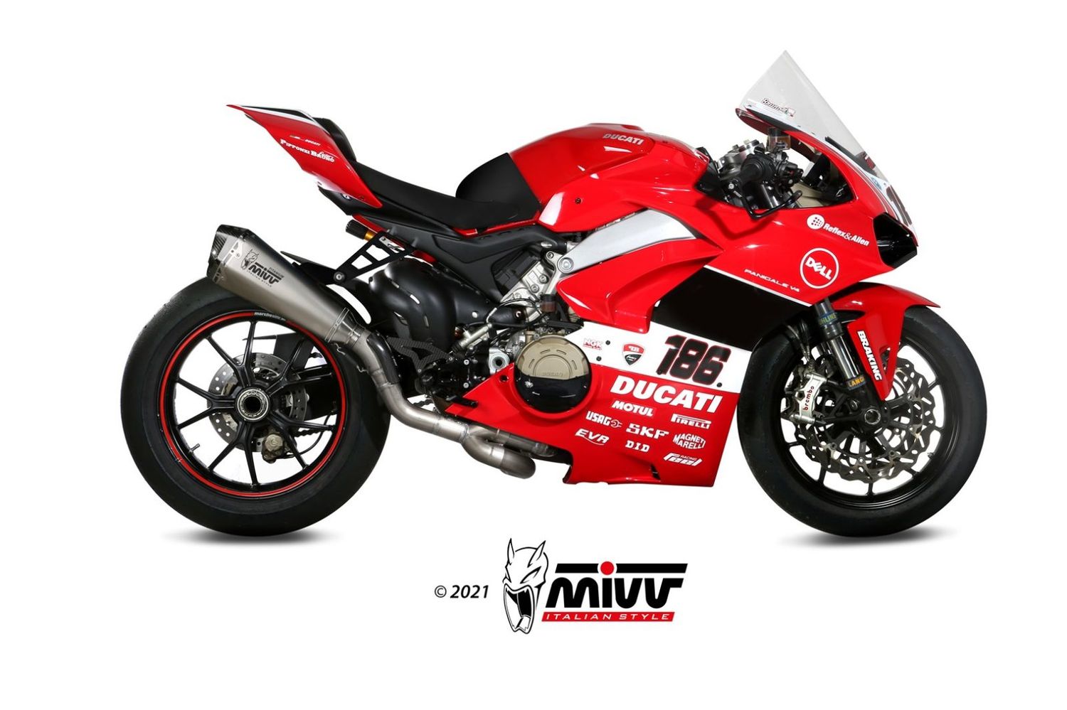 Escape Mivv completo TITANIO DUCATI PANIGALE V4 2018 > 2022