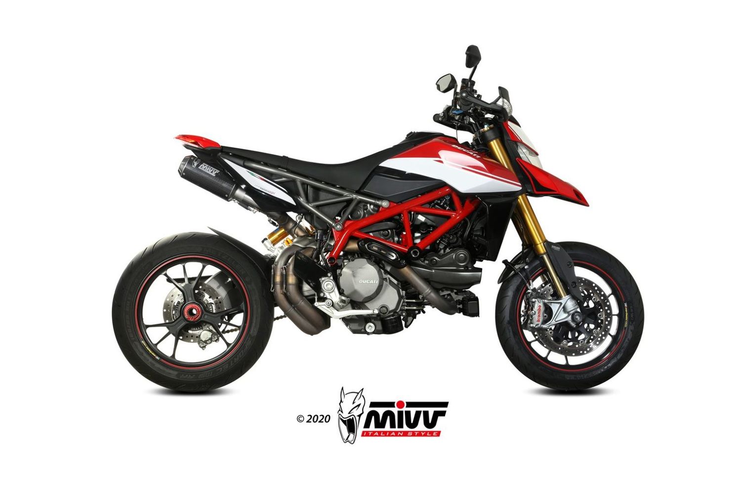 Escape Mivv MK3 CARBONO DUCATI HYPERMOTARD 950 / SP / RVE 2021 > 2024