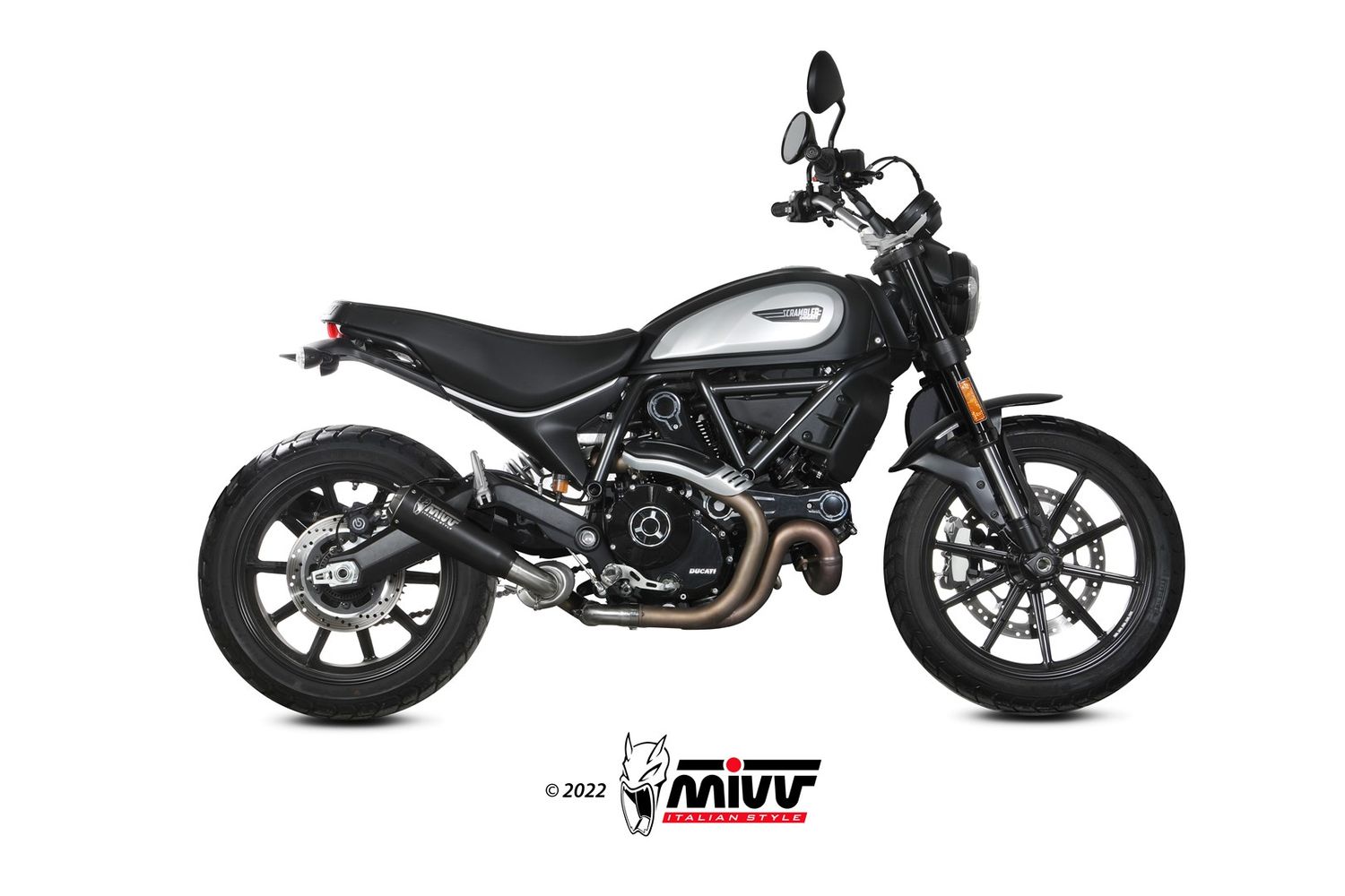 Escape Mivv X-M1 INOX NEGRO  DUCATI SCRAMBLER 800 2021 > 2022
