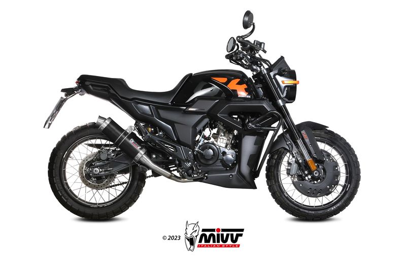 Escape Mivv GP INOX NEGRO ZONTES ZT 125 GK 2021 > 2024