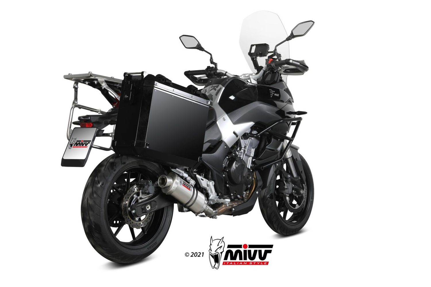 Escape Mivv ACERO INOXIDABLE OVALADO VOGE VALICO 500 DS / DSX 2021 > 2024