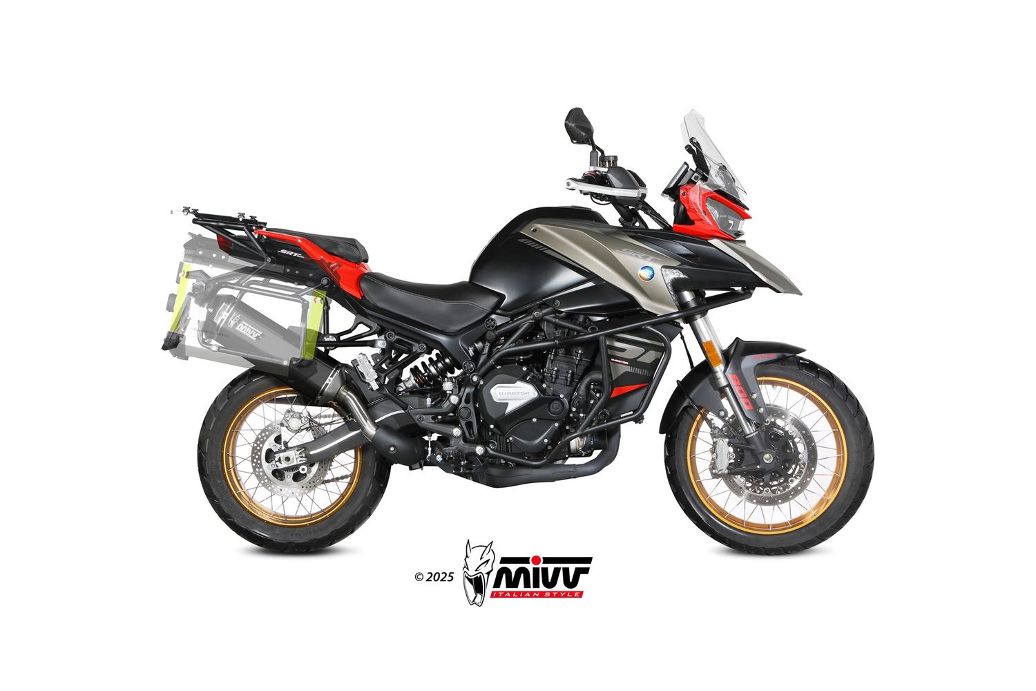 Escape Mivv SPEED EDGE INOX NEGRO QJ MOTOR SRT 800 S / X / SX 2024 > 2024