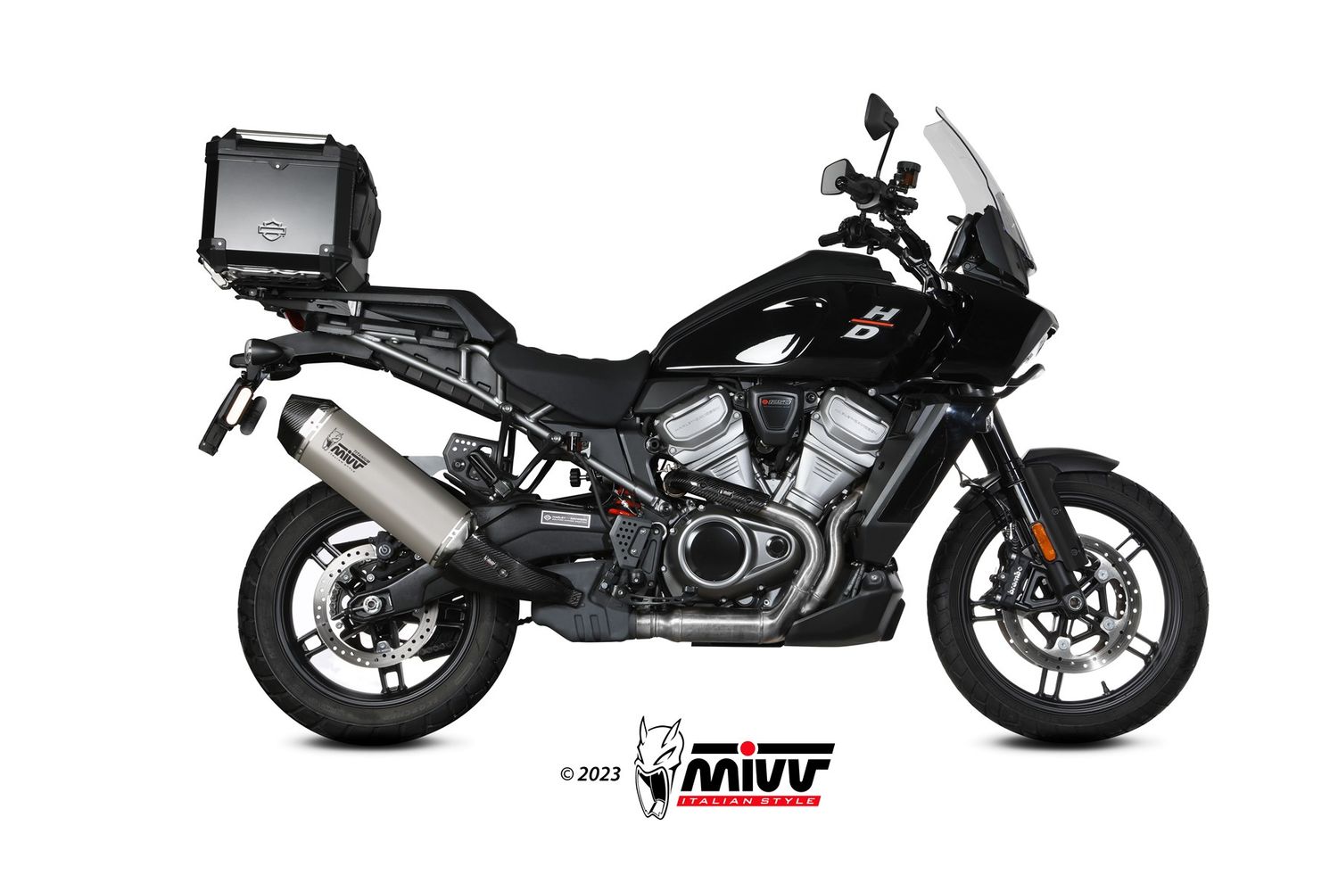 Escape Mivv SPEED EDGE TITANIO HARLEY DAVIDSON PAN AMERICA / ESPECIAL 2021 > 2025