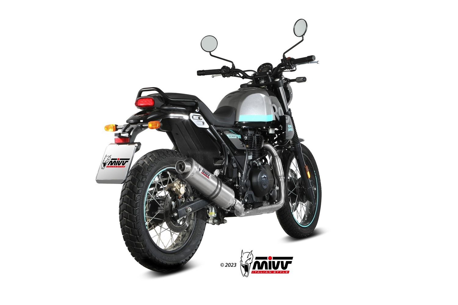 Escape Mivv ACERO INOXIDABLE OVALADO ROYAL ENFIELD SCRAM 411 2022 > 2024