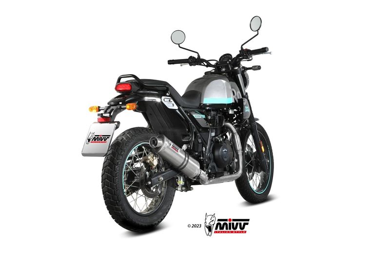 Escape Mivv ACERO INOXIDABLE OVALADO ROYAL ENFIELD SCRAM 411 2022 > 2024