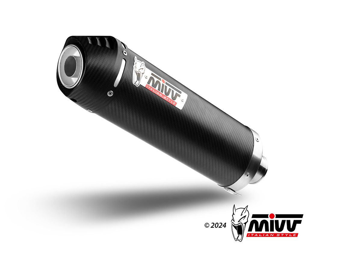 Escape Mivv OVAL CARBONO CON TAPA DE CARBONO TRIUMPH TIGER 1050 2017 > 2020