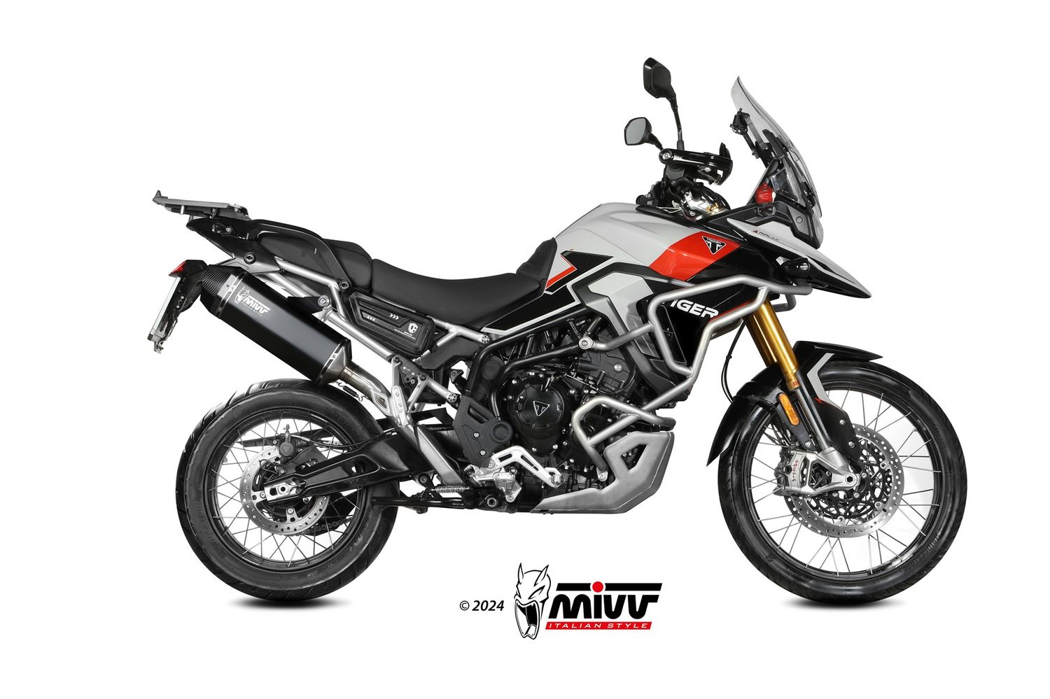 Escape Mivv SPEED EDGE INOX NEGRO TRIUMPH TIGER 900 / GT / PRO / RALLY 2024 > 2025