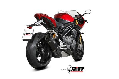 Escape Mivv SR-1 TITANIO NEGRO TRIUMPH SPEED TRIPLE 1200 RR / RS 2021 > 2024