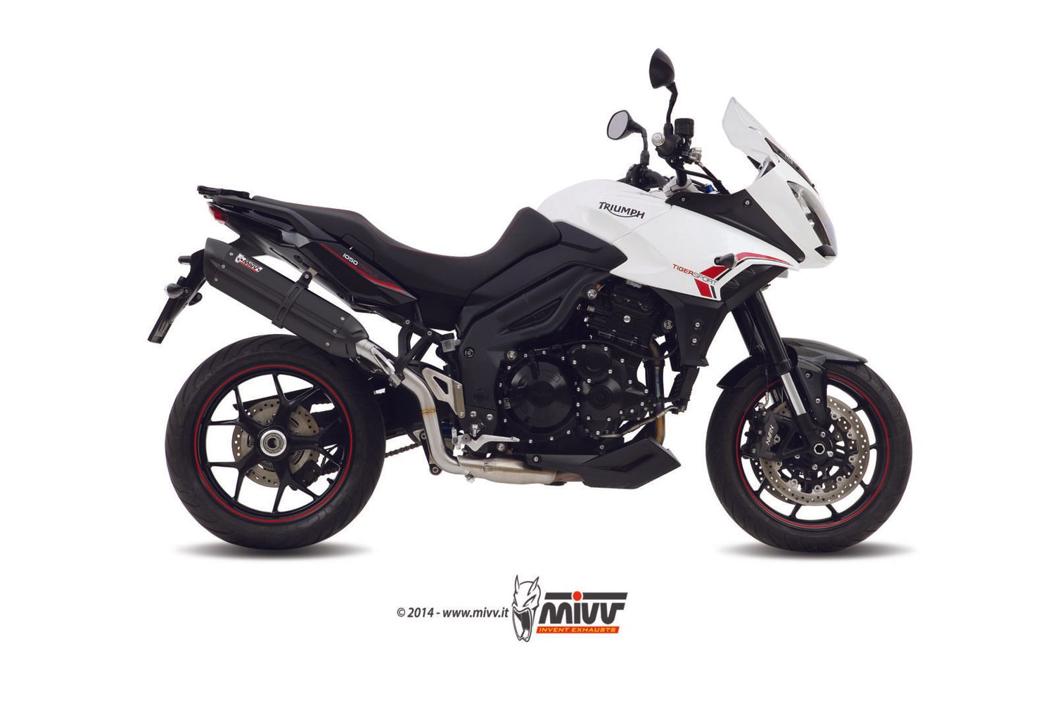 Escape Mivv SUONO INOX NEGRO TRIUMPH TIGER 1050 2013 > 2016