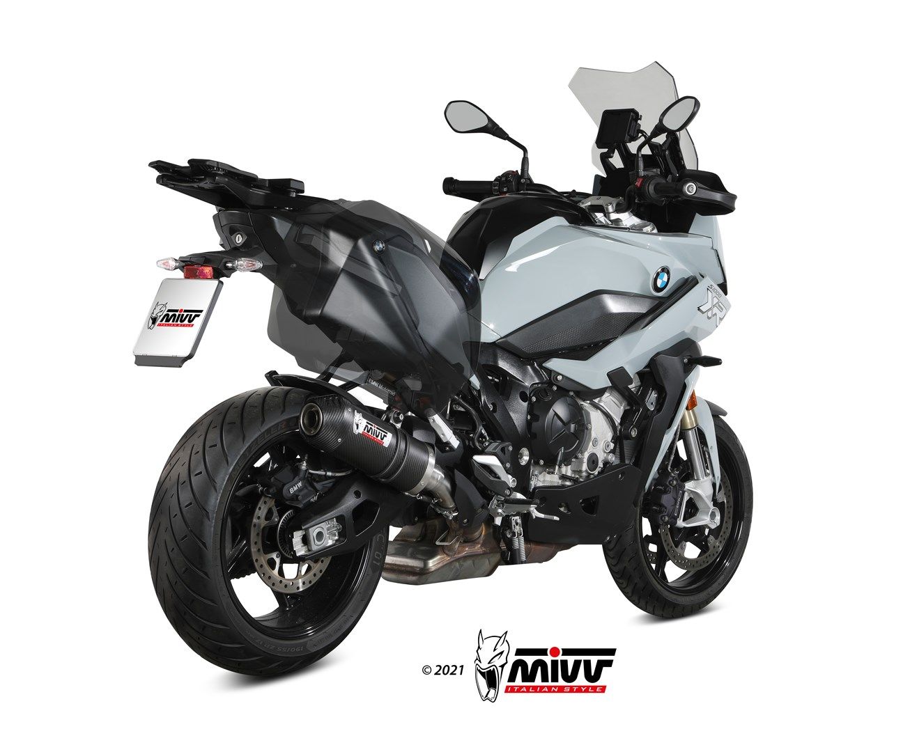 Escape Mivv OVAL CARBONO CON TAPA DE CARBONO BMW S 1000 XR 2025 > 2025
