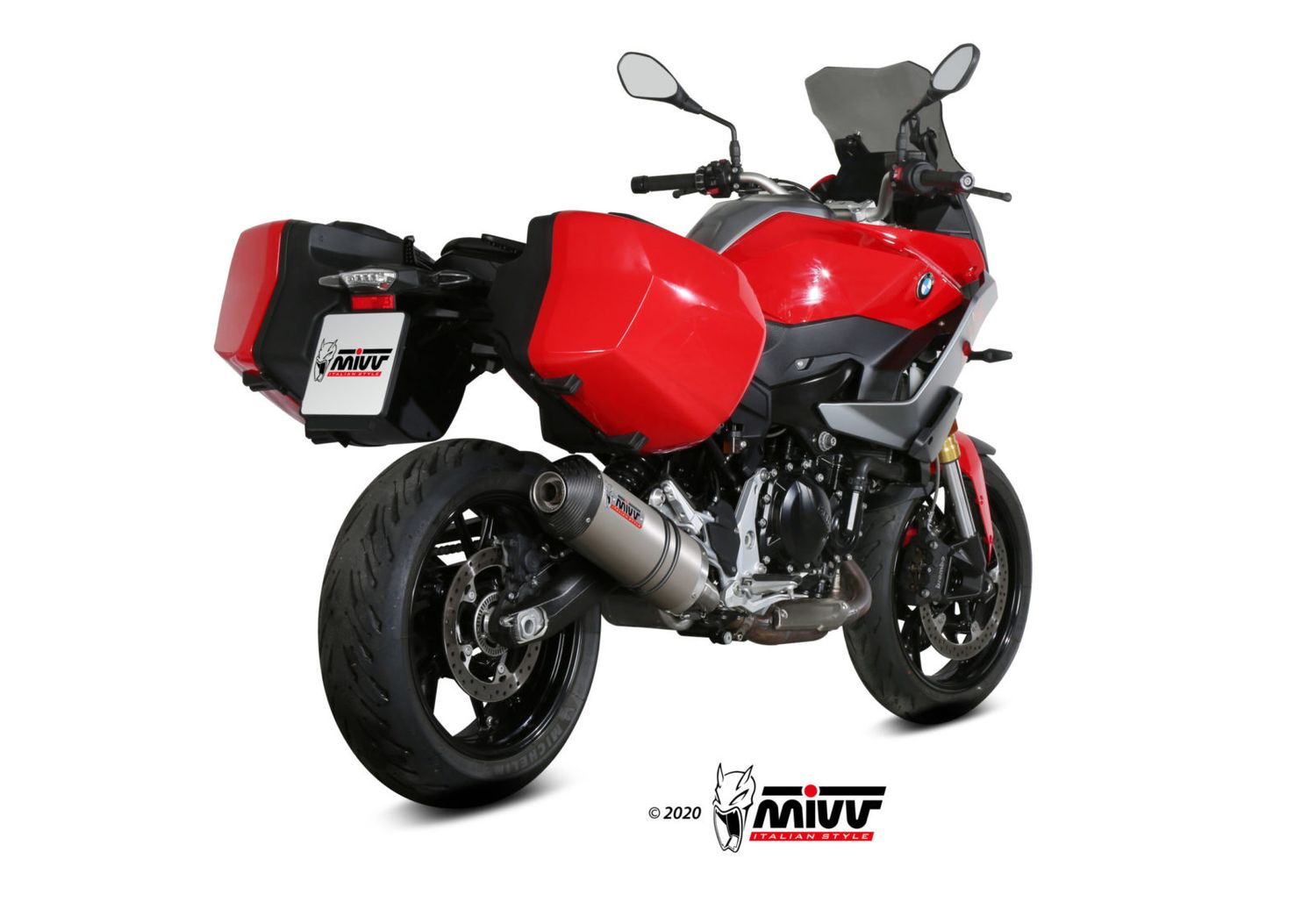 Escape Mivv OVAL TITANIO CON TAPA DE CARBONO BMW F 900 XR 2025 > 2025