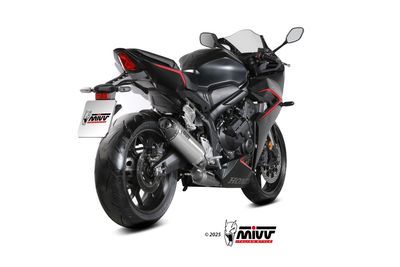 Escape Mivv AK-1 TITANIO CON TAPA DE CARBONO HONDA CBR 650 R 2024 > 2025 Escape Mivv AK-1 TITANIO CON TAPA DE CARBONO HONDA CBR 650 R 2024 > 2025