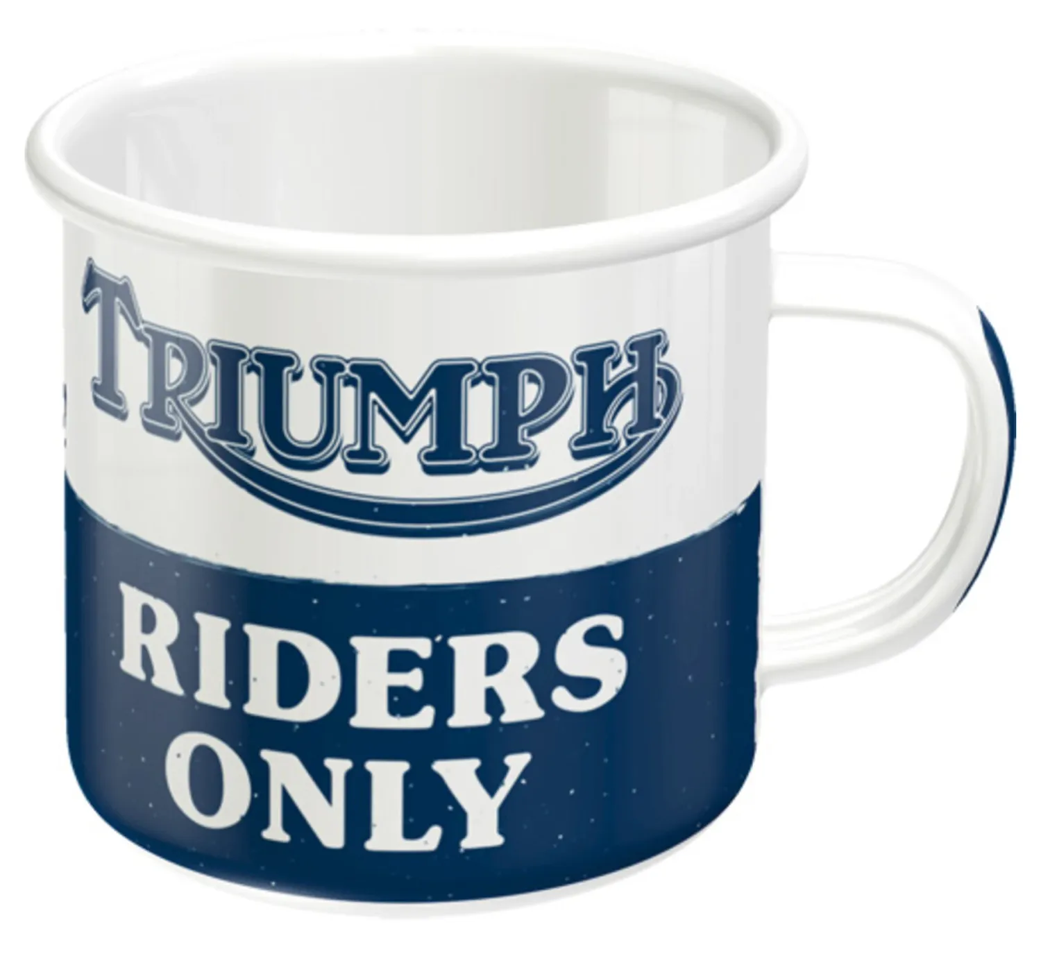 Taza de esmalte Triumph Drivers Only