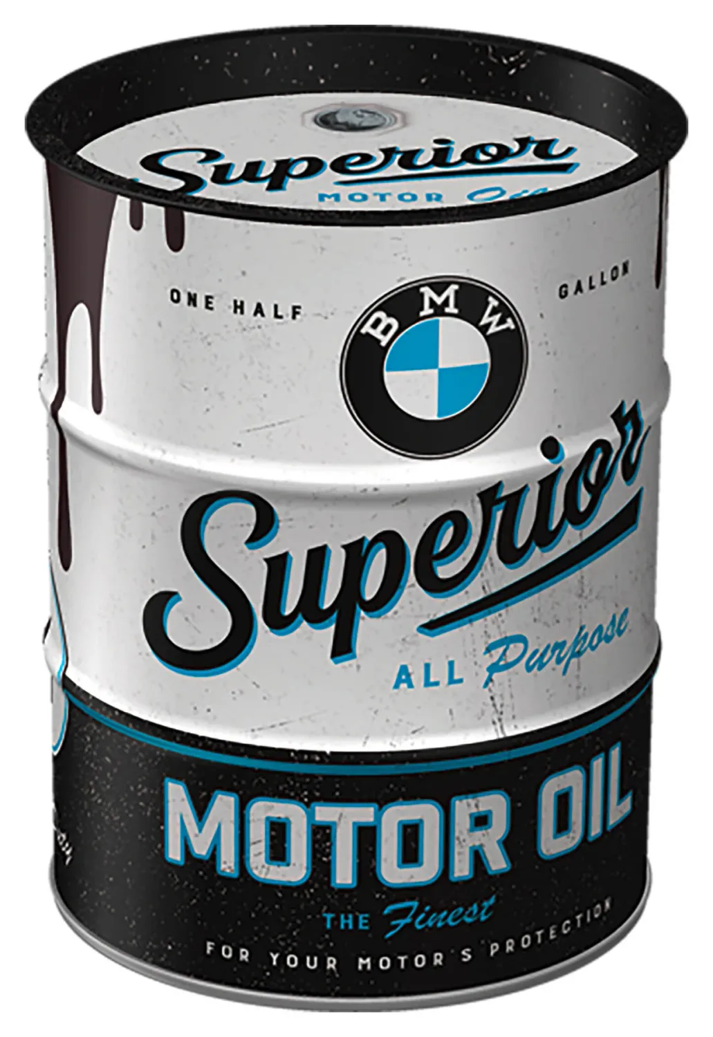 Hucha con forma de barril de petróleo BMW
