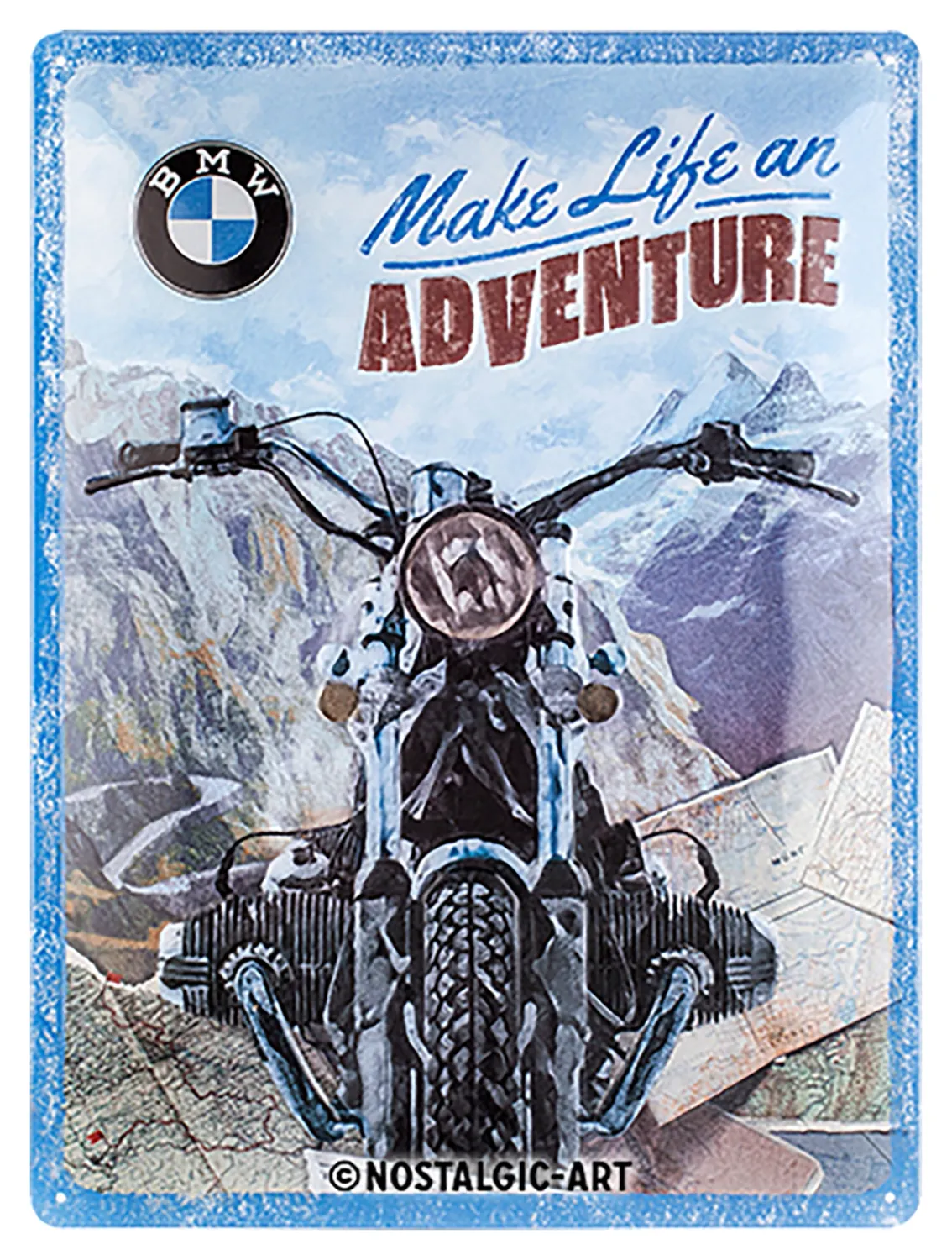Letrero metálico BMW Adventure