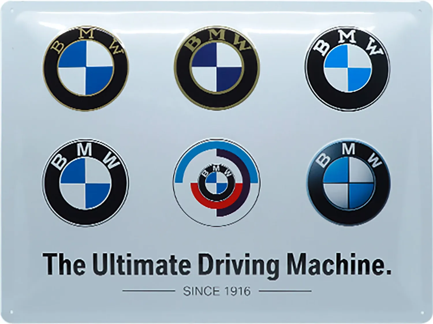 Letrero metálico BMW "Logotipos"