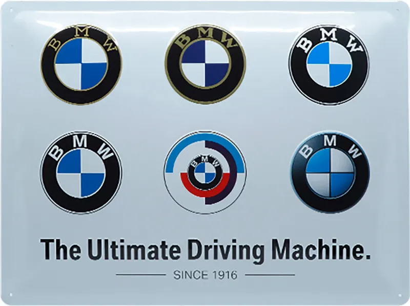 Letrero metálico BMW "Logotipos"