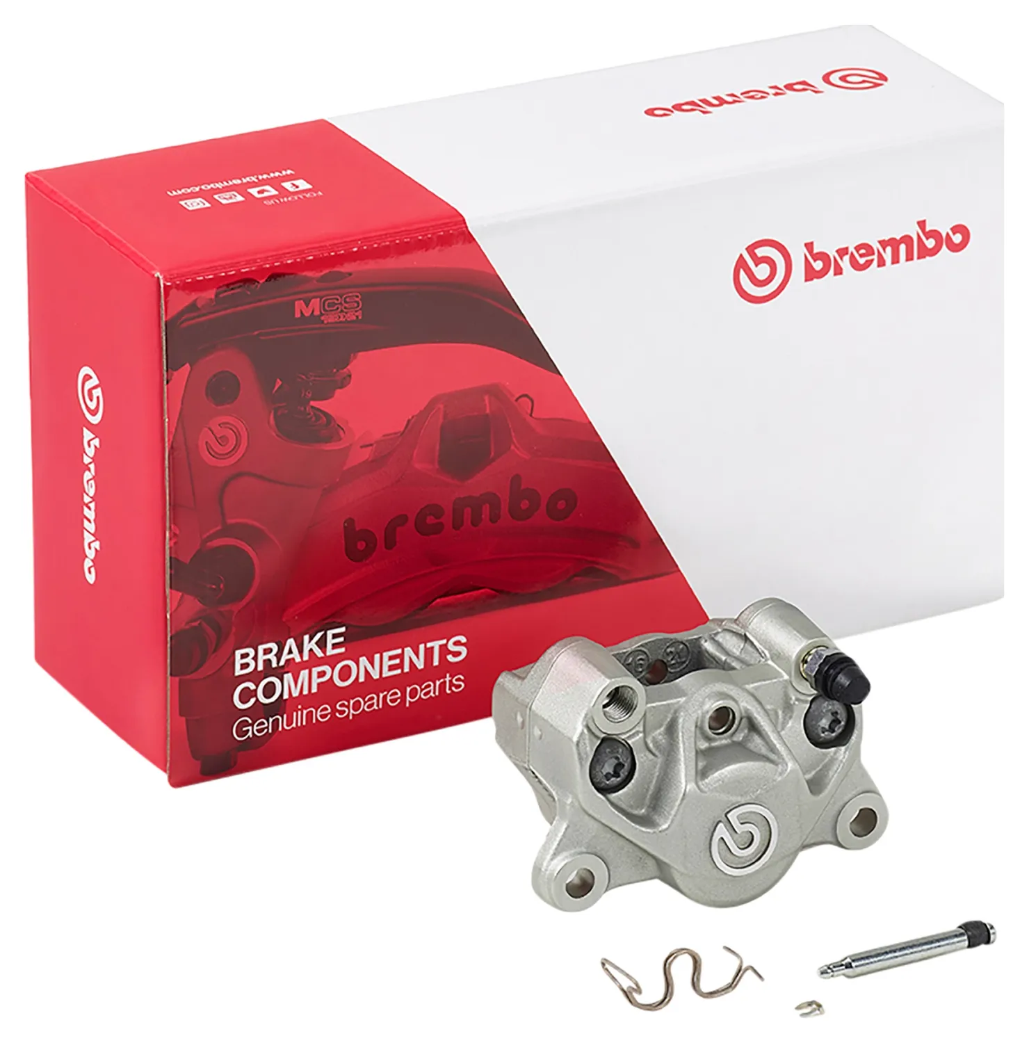 Brembo Pinza de freno trasera Brembo - PLATA NATURAL, 920.B852.93