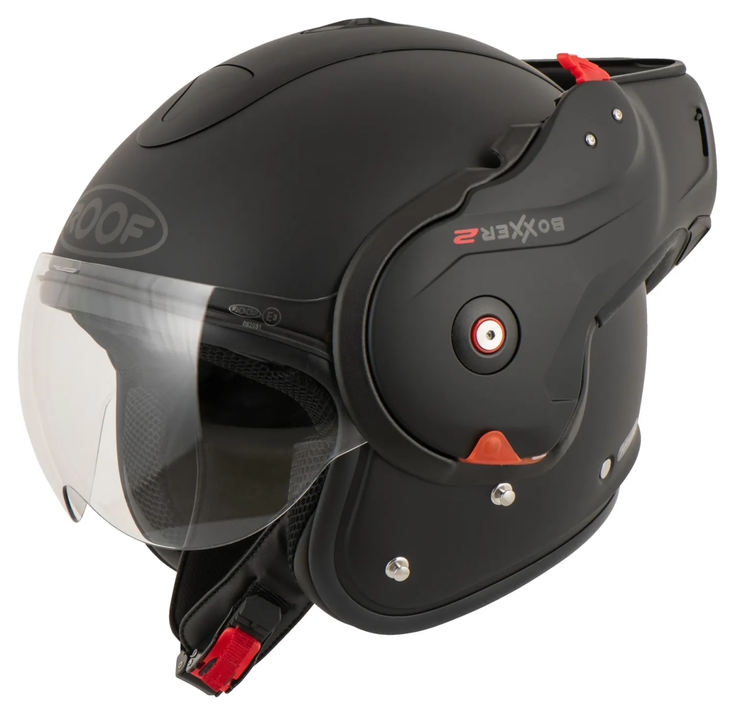 Casco Modular Abatible ROOF Boxxer 2 Black Matt