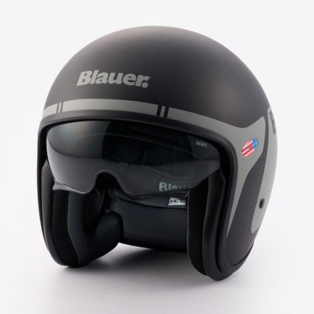 CASCO BLAUER PILOT 06 GO NEGRO / TITANIO MATE
