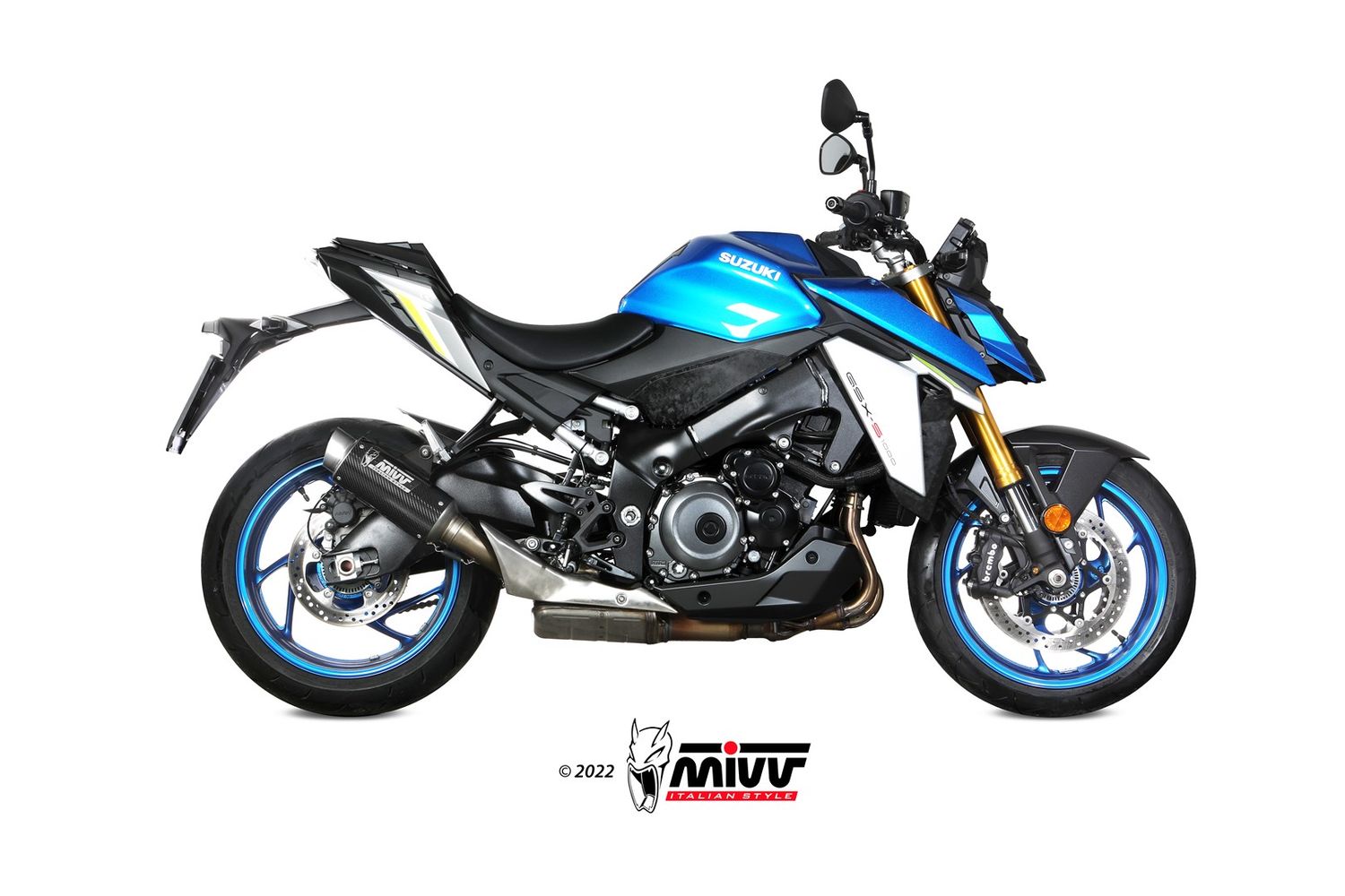 Sistema de escape Mivv INOX NEGRO para SUZUKI GSX-S 1000 2025 > 2025