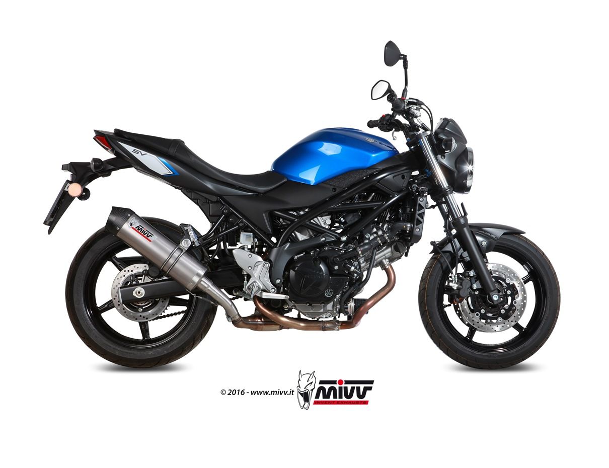 Sistema de escape Mivv OVAL TITANIO CON TAPA DE CARBONO SUZUKI SV 650 2025 > 2025