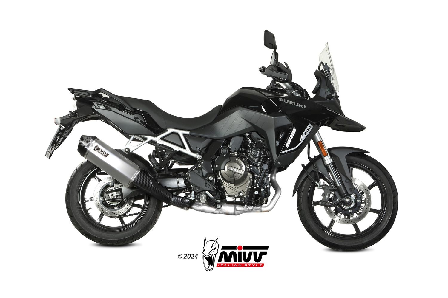 Sistema de escape Mivv SPEED EDGE INOX SUZUKI V-STROM 800 SE 2025 > 2025