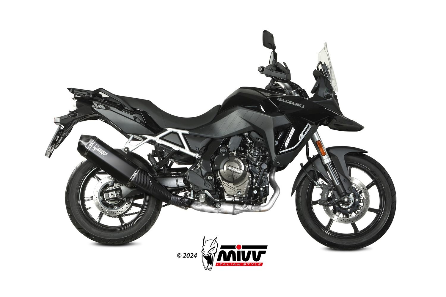 Sistema de escape Mivv SPEED EDGE INOX NEGRO SUZUKI V-STROM 800 SE 2025 > 2025