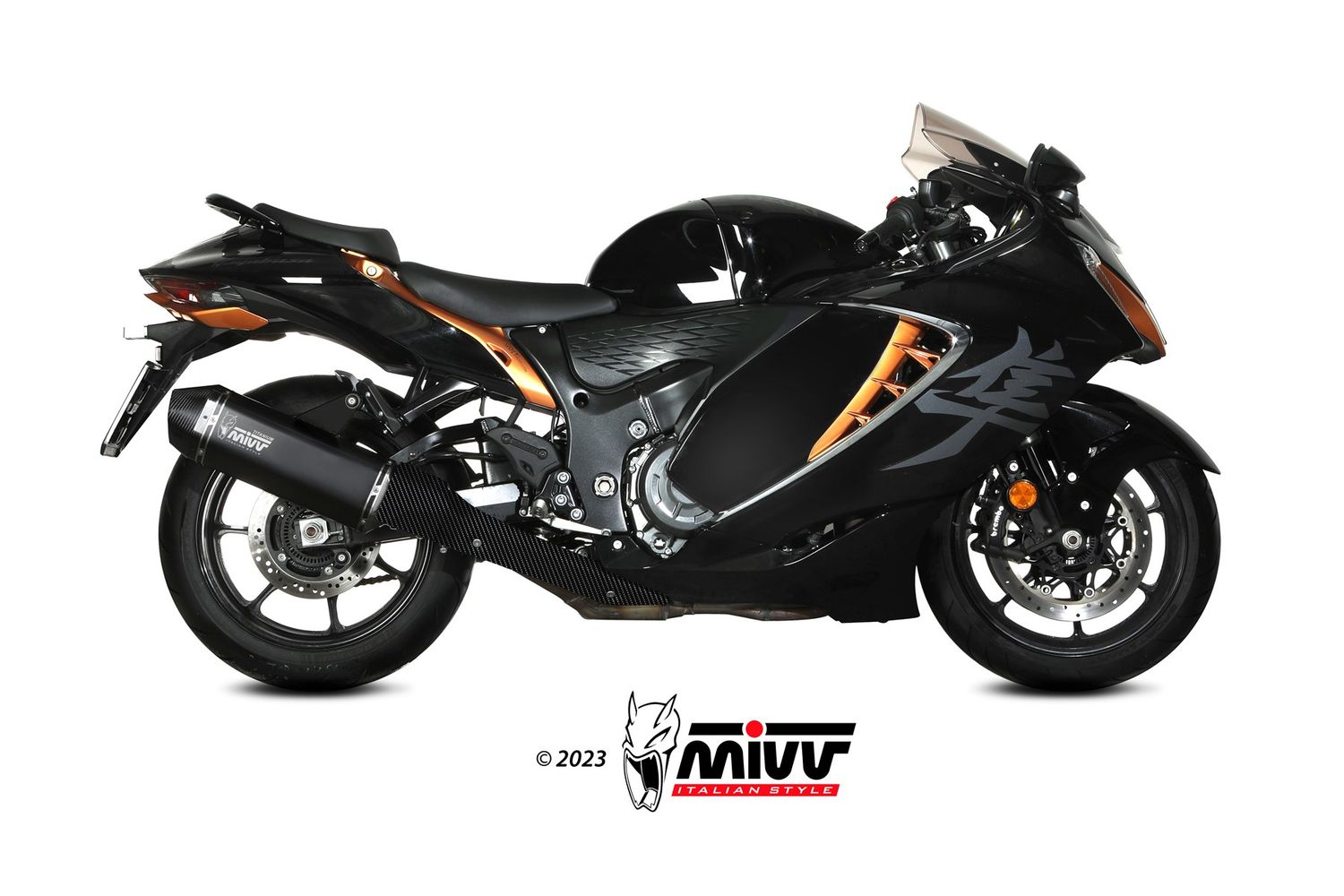 Sistema de escape Mivv SPEED EDGE TITANIO NEGRO SUZUKI GSX-R 1300 HAYABUSA 2025 > 2025