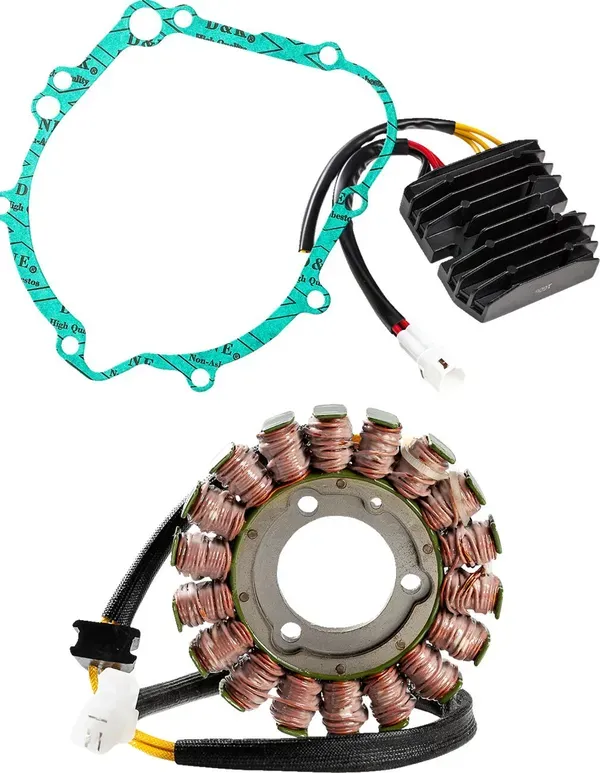 Kit eléctrico (1 estator, 1 regulador rectificador, 1 junta de estator) para Suzuki GSXR600/750