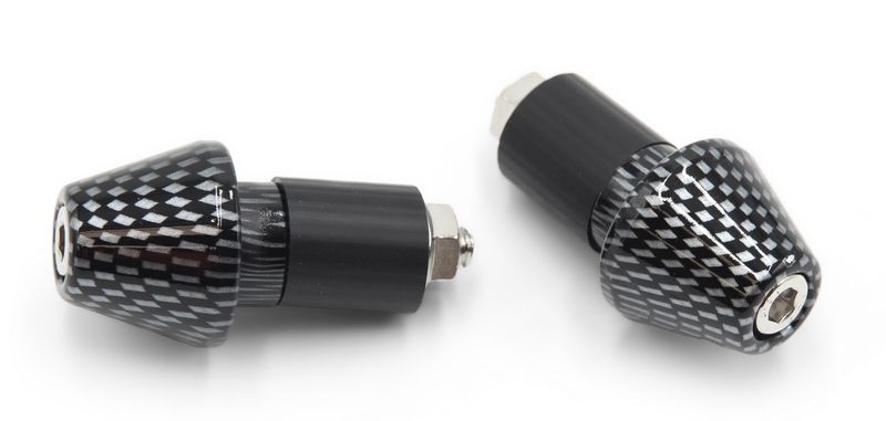 Juego contrapesos manillar aluminio 17.5mm carbono