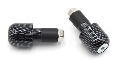 Juego contrapesos manillar aluminio Ø13.5mm carbono Juego contrapesos manillar aluminio Ø13.5mm carbono