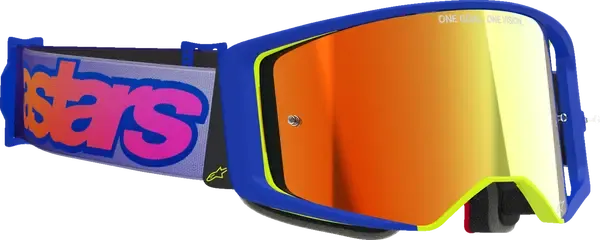 Gafas de protección Supertech Vision Vista MX Alpinestars GOGGLE SUPERTECH VISTA BLUE/YLW/PUR MIRROR-RED