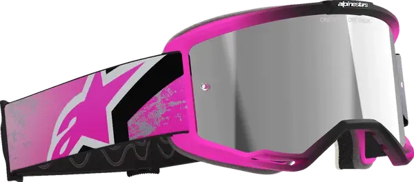 Gafas de protección Vision 8 Vista MX ALPINESTARS GOGGLE VISION 8 LAHND IRON/PINK MIRROR-SIL