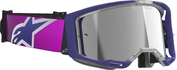 Gafas de protección Vision 8 Vista MX ALPINESTARS GOGGLE VISION 8 CORP PRP/LT GRAY/MIR SILV