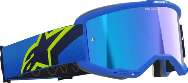 Gafas de protección Vision 5 Corp ALPINESTARS GOGGLE VISION 5 CORP BLUE/YLW MIRROR-BLUE