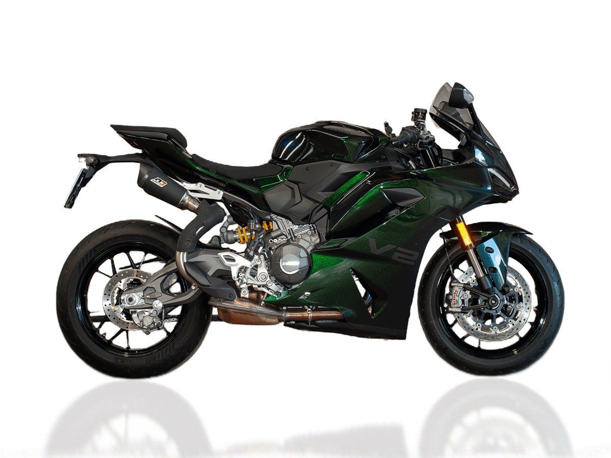 SISTEMA DE ESCAPE SEMI COMPLETO GUNSHOT DARK MATTER ESCAPE QD DUCATI PANIGALE V2 2025.