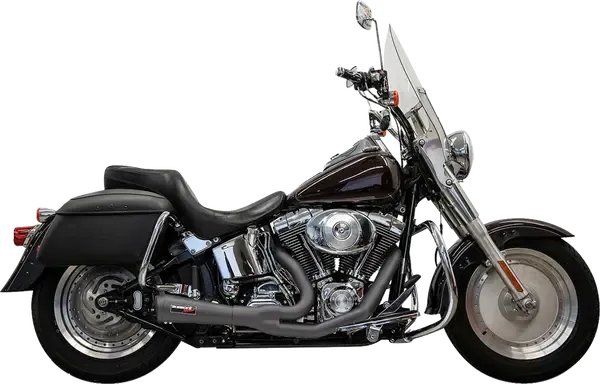 Sistema de escape 2-into-1 Ripper Exhaust System BASSANI XHAUST EXHAUST 2-1 SHORT RIPPER - SFTL 89-17 - BLACK