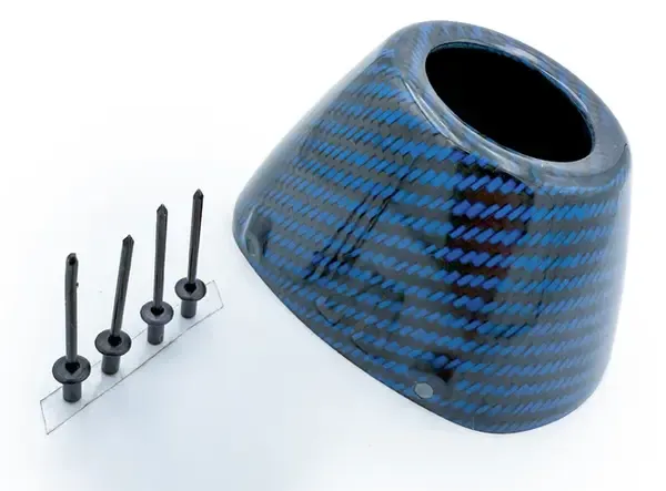 Tapa final carbono escape FMF END CAP REPLACEMENT C/F RCT EXT. RIVET BLUE