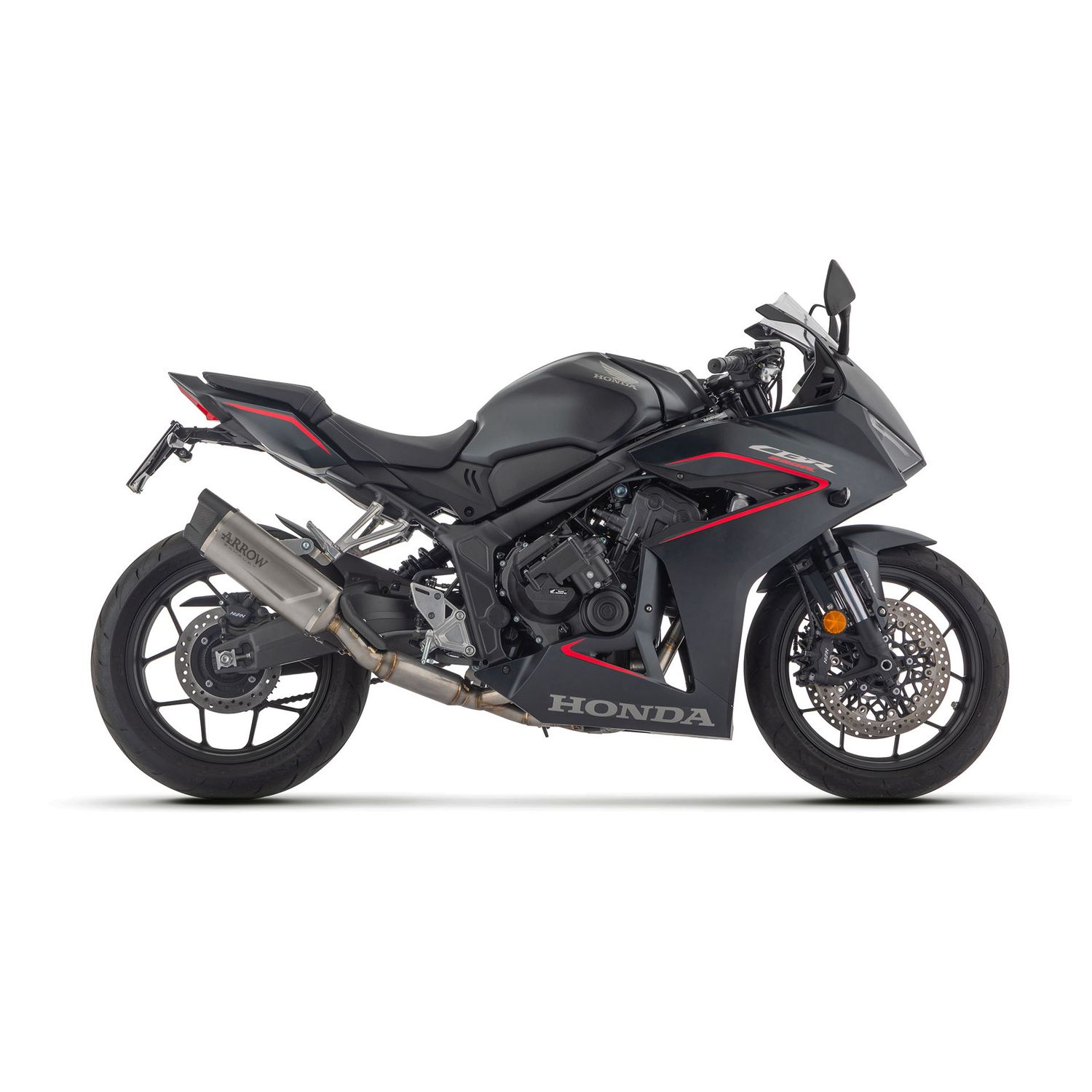 SISTEMA DE CARRERA COMPLETO DE INDY EVO HOMOLOGADO TITANIUM ARROW HONDA CBR 650 R 2024-2025