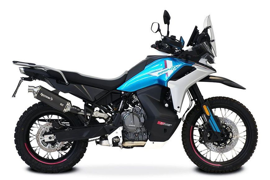 SILENCIADOR DE TITANIO BLACK CORTO HP CORSE SP-2 CF MOTO 800 MT-X 2025