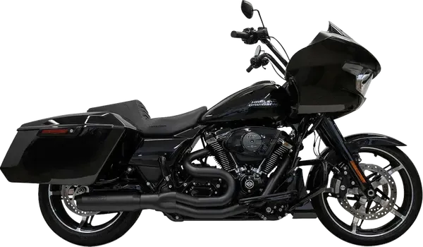 Sistema de escape Super Bike 2 en 1 de longitud media BASSANI XHAUST EXHAUST 2-1 SUPER BIKE SYSTEM MID-LENGHT - FL 17-25 - BLACK