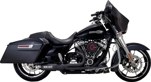 Sistema de escape 2-en-1 High Output PCX™ Vance & Hines HIGH OUTPUT 2-1 EXHAUST BLACK TOURING