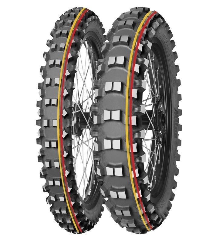 Neumático MITAS TERRA FORCE-MX SM 120/80-19 NHS 63M TT SOFT TO MEDIUM RED YELLOW