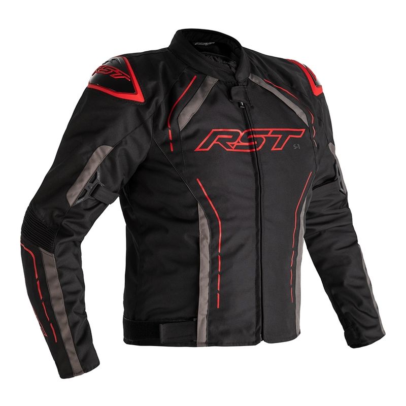 Chaqueta (Textil) RST S-1 Negro /  Rojo