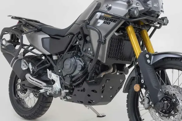 Defensa / Barra de protección SW-MOTECH CRASH BAR para Protecciones laterales de motor. Negro. Yamaha Ténéré 700 (24-).