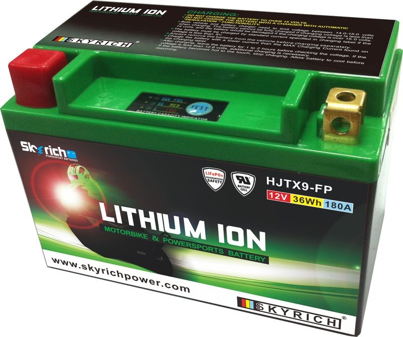 Batería de litio Skyrich LTX9-BS(Con indicador de carga)