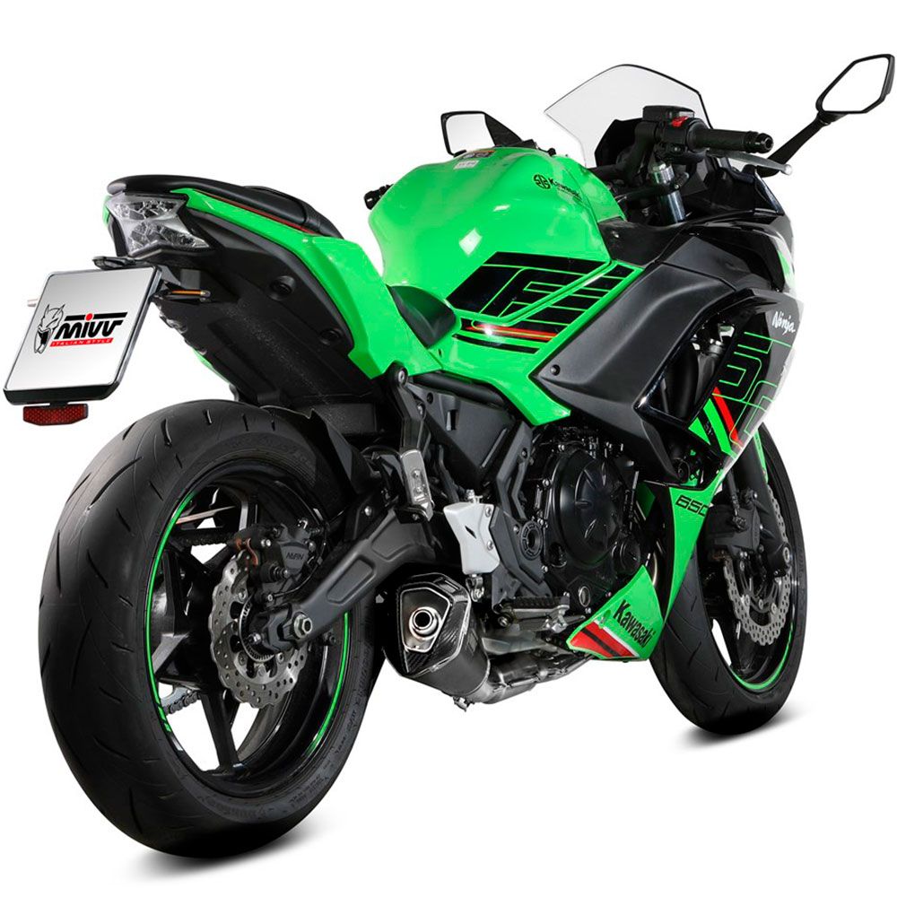 SISTEMA COMPLETO MIVV DELTA RACE ACERO INOXIDABLE NEGRO KAWASAKI NINJA 650 2024 SISTEMA COMPLETO MIVV DELTA RACE ACERO INOXIDABLE NEGRO KAWASAKI NINJA 650 2024