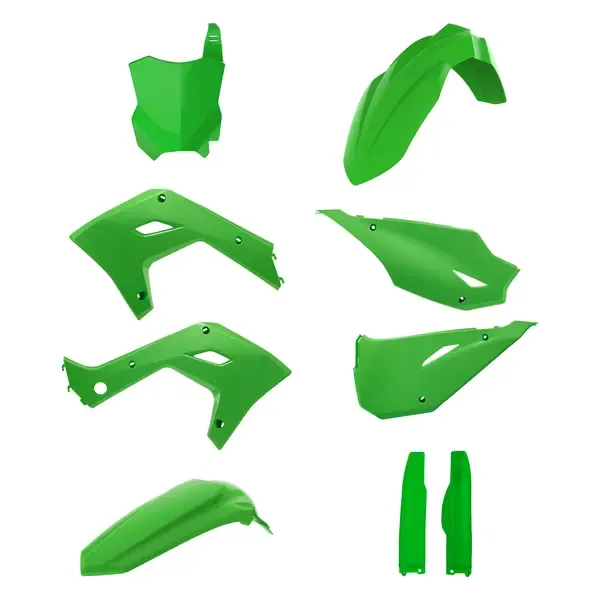 Kit completo de plásticos para Kawasaki POLISPORT BODY KIT RESTYLE24 KX125/250 03-08 GREEN Kit completo de plásticos para Kawasaki POLISPORT BODY KIT RESTYLE24 KX125/250 03-08 GREEN